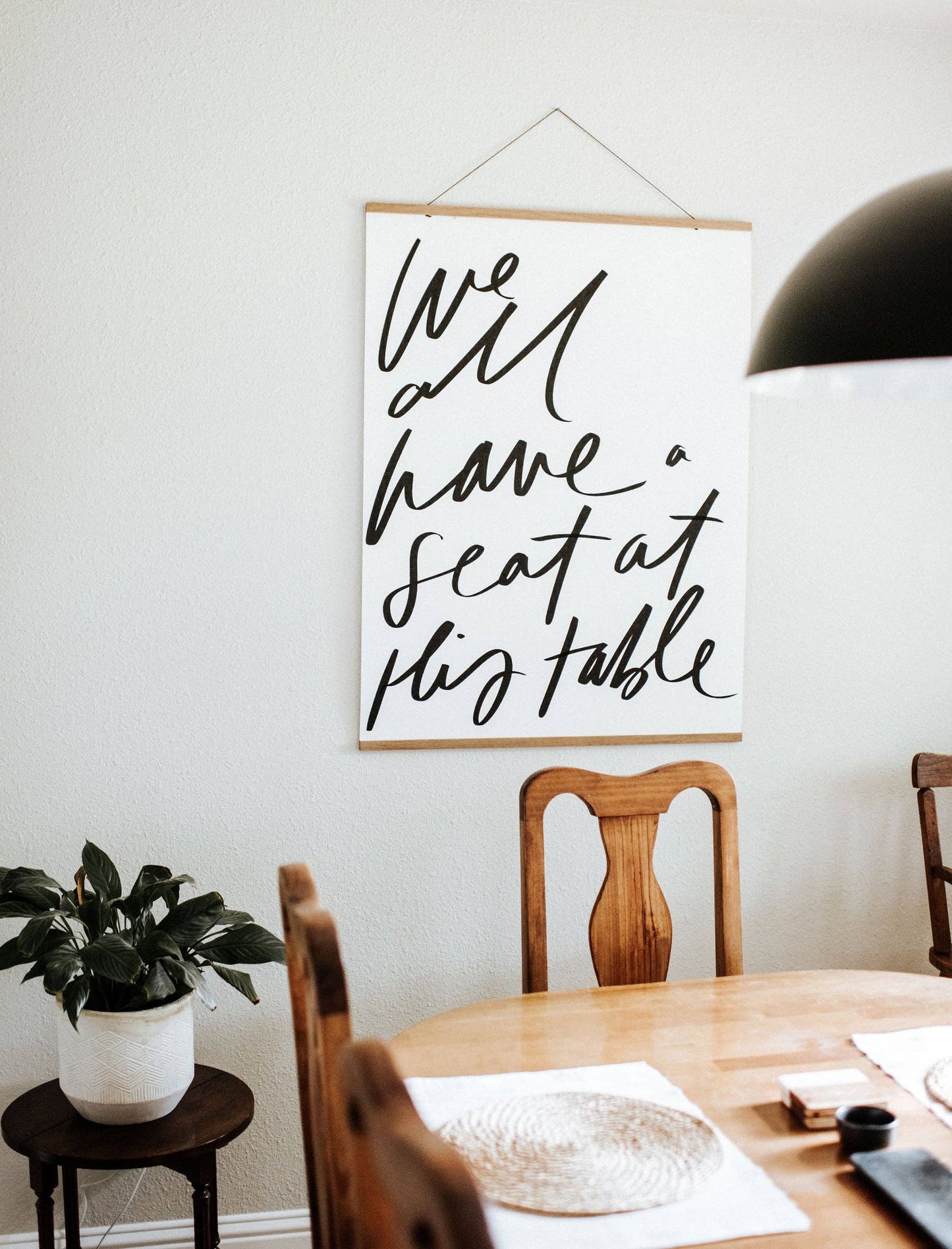 we all have a seat | large poster