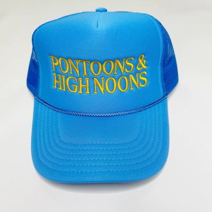 pontoons & highnoons summer trucker hat