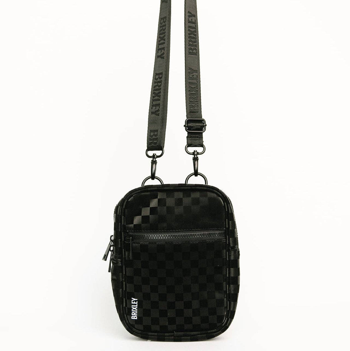 medium shadow checkered crossbody sling
