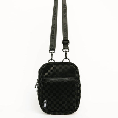 medium shadow checkered crossbody sling