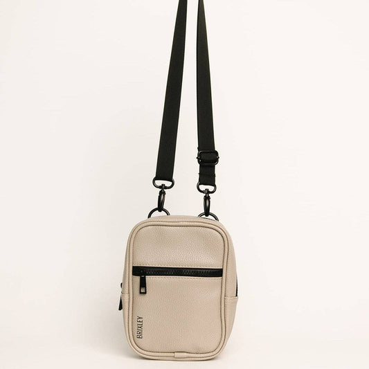 leather stone crossbody sling