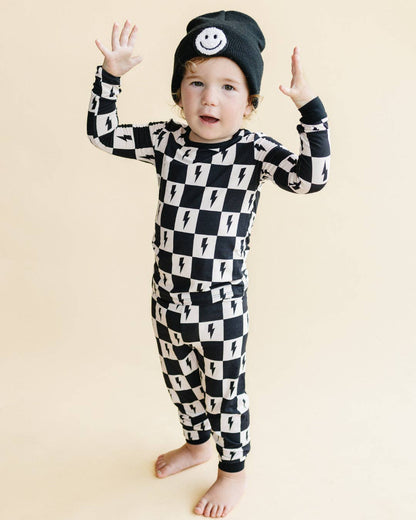 bamboo kids clothing two-piece set | checks & bolts