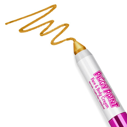 face + body crayon - metallic gold