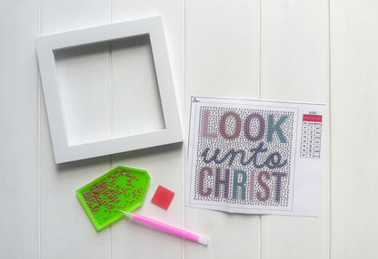 look unto christ diamond art kit
