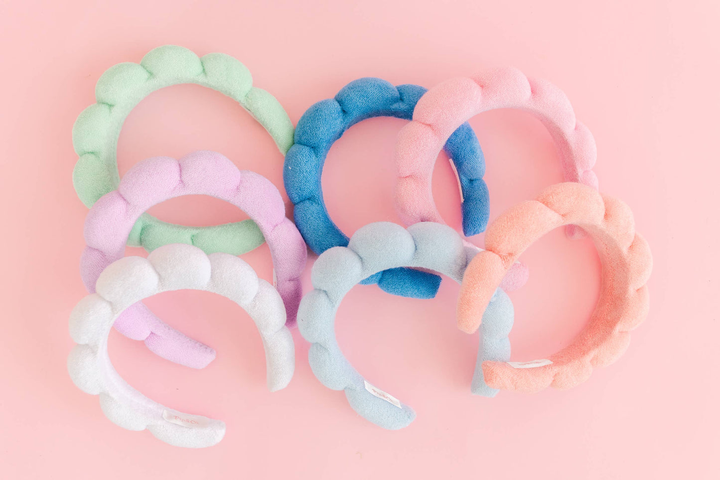 puffy terrycloth plush spa headband