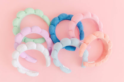 puffy terrycloth plush spa headband