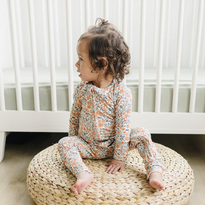 Darling Ditsy Bamboo Zippy Romper