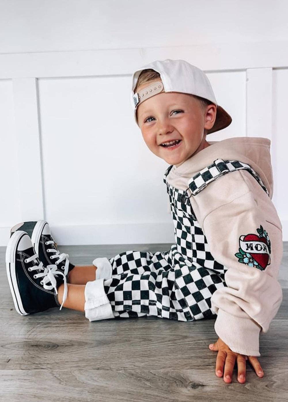 classic checker overalls