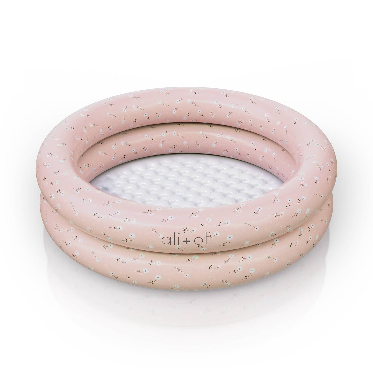 two-ring inflatable kiddie pool - peony