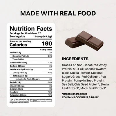 daneise's double chocolate protein powder