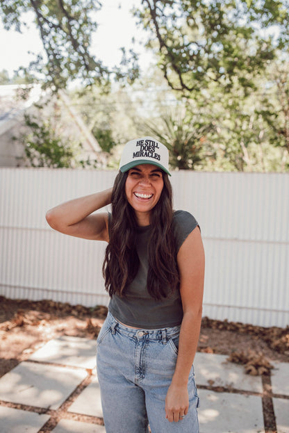 he still does miracles | snapback embroidered hat