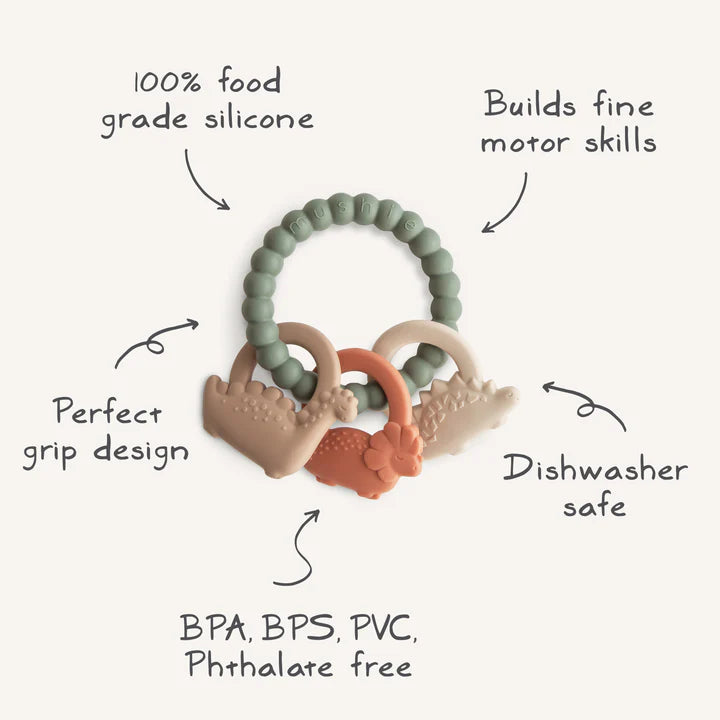 dino teething ring