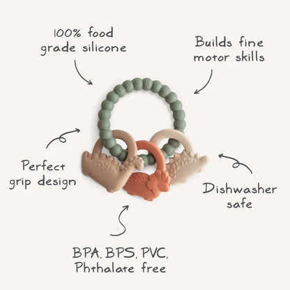 dino teething ring