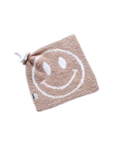 smiley plush lovey | latte