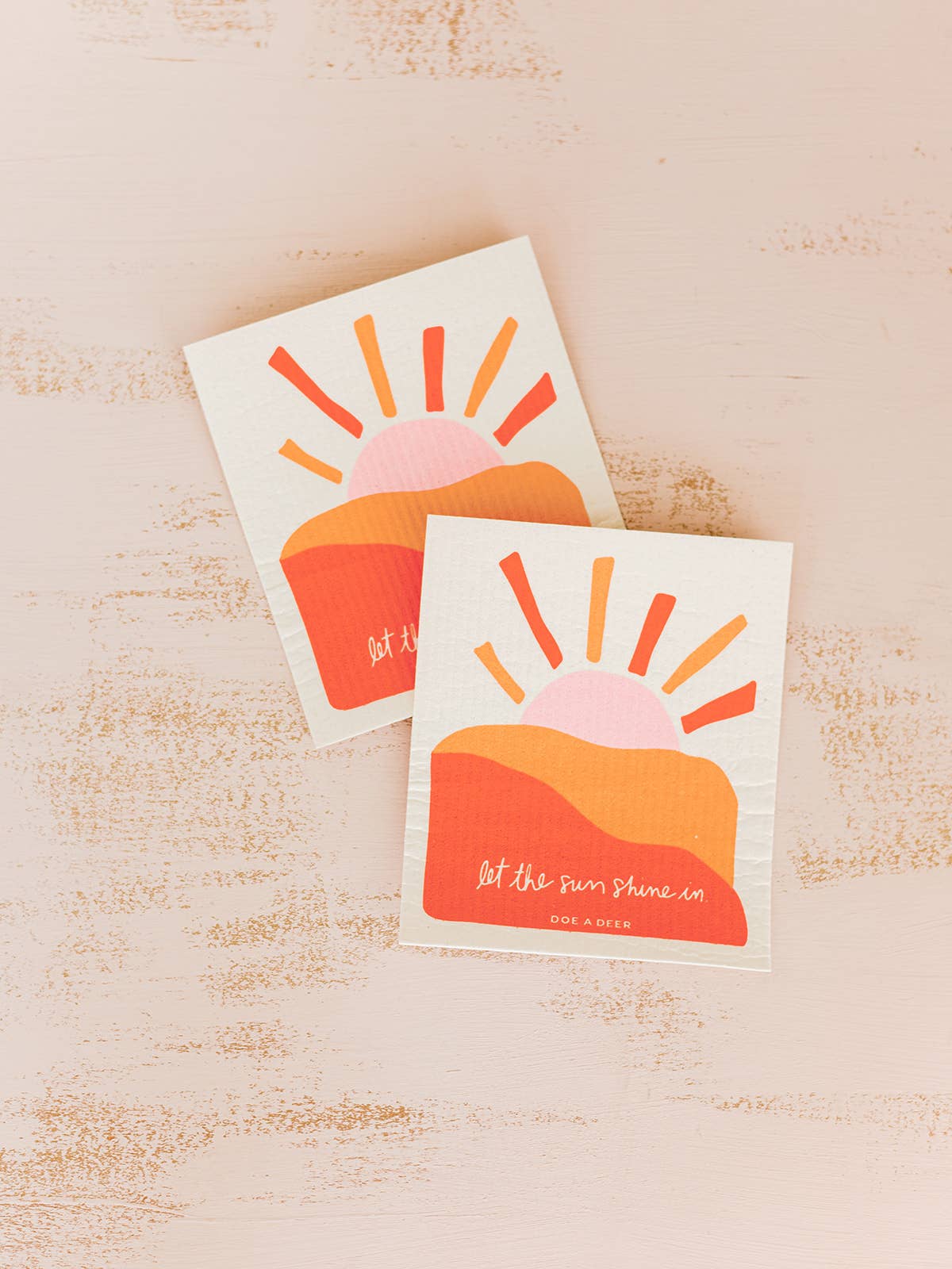 let the sun shine in swedish dishcloth