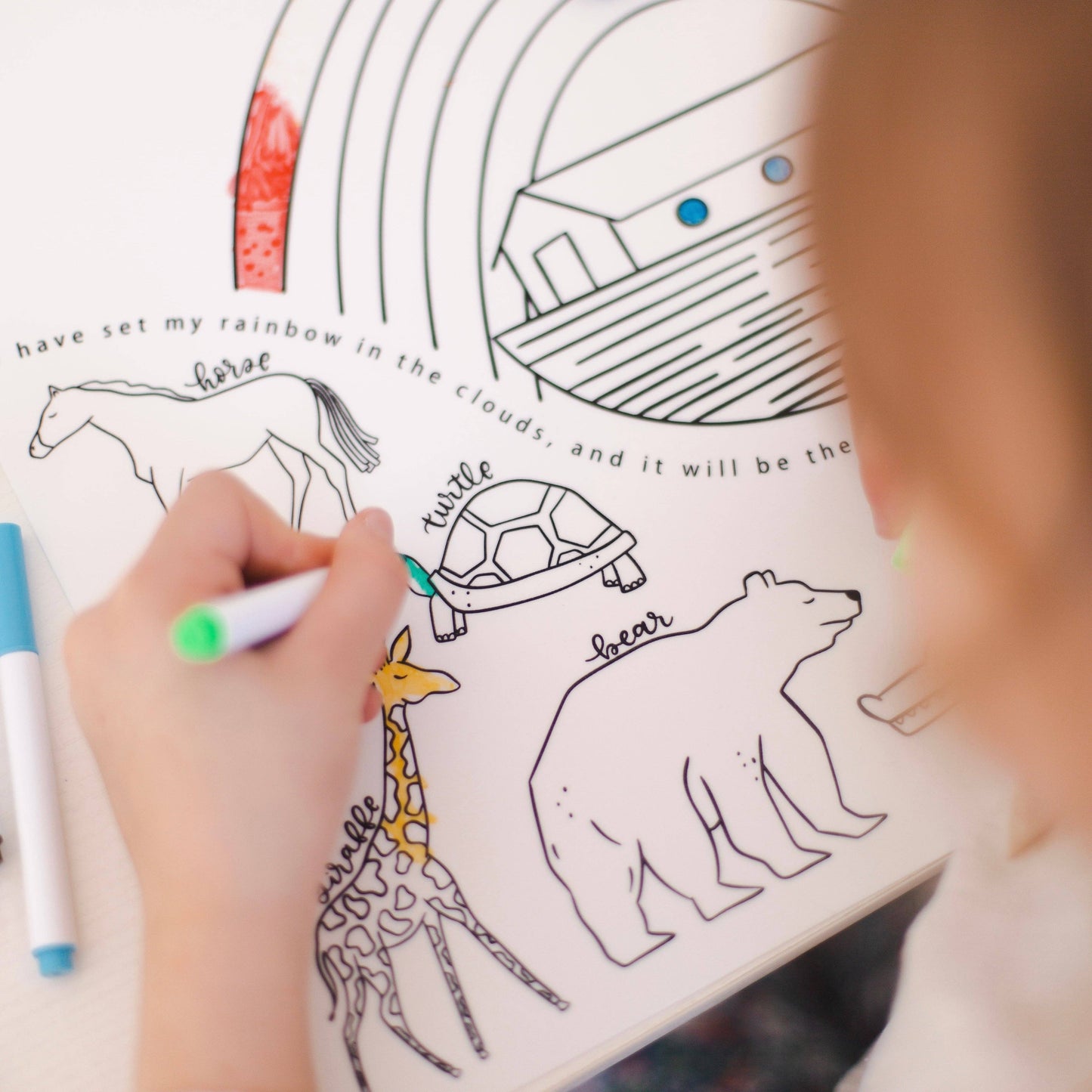 christian coloring mats