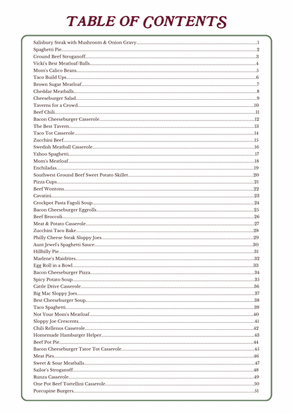 the ultimate ground beef cookbook