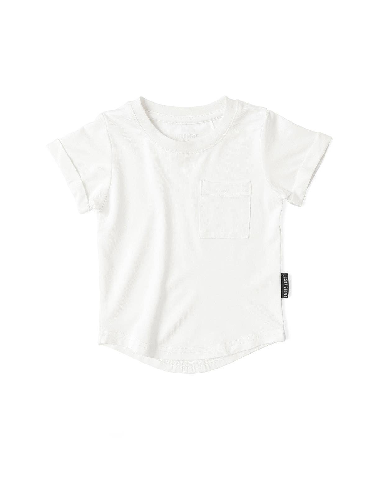 bamboo pocket tee - off white