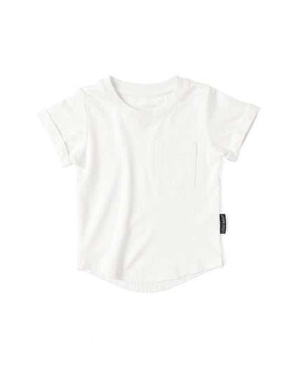 bamboo pocket tee - off white