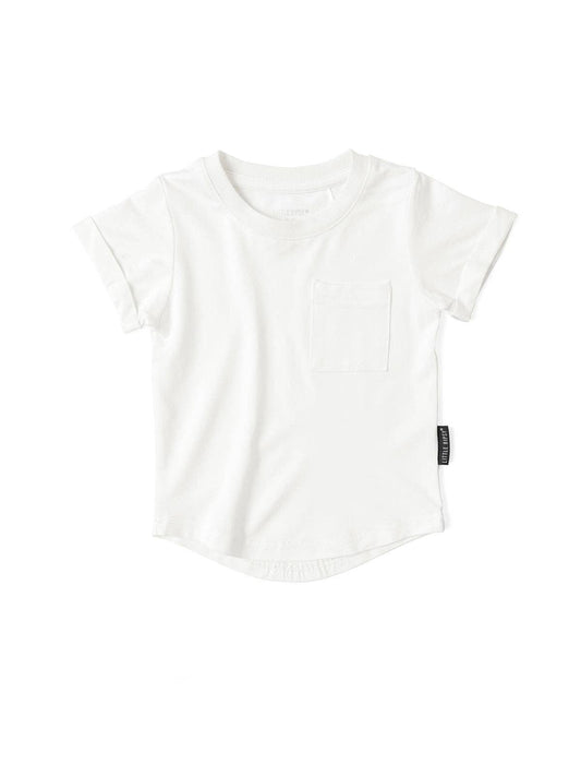 bamboo pocket tee - off white