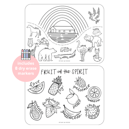 christian coloring mats