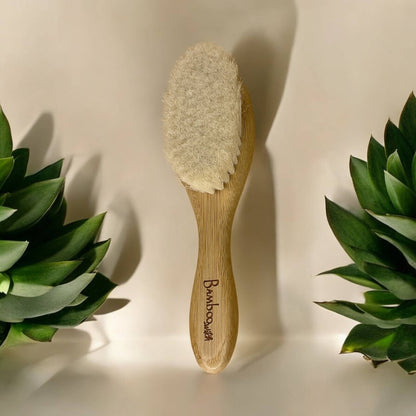 bamboo baby hairbrush