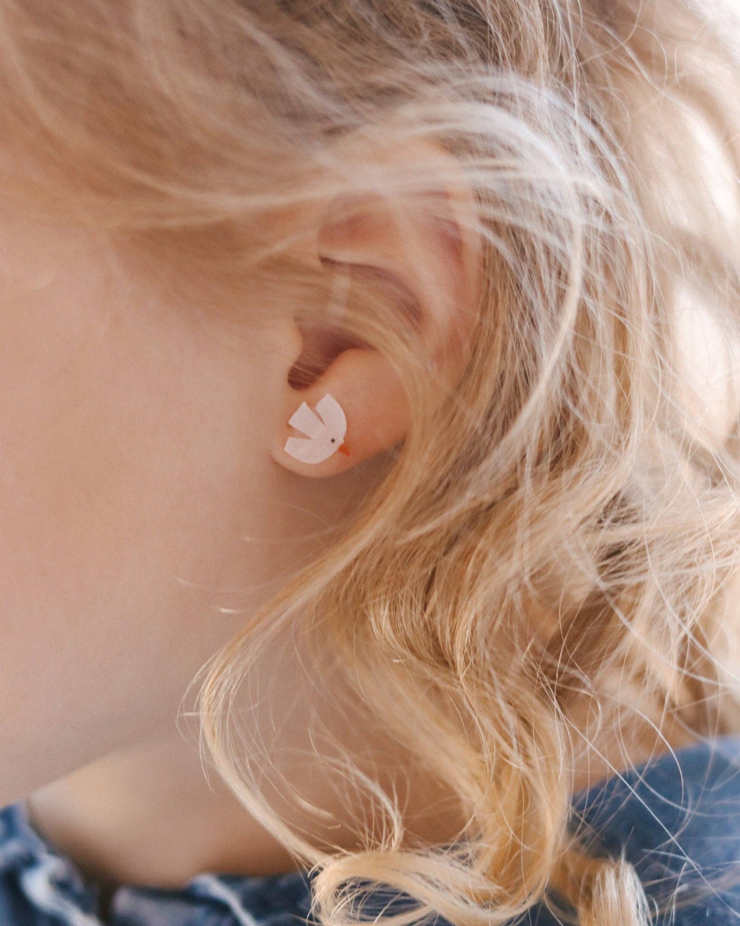 christian stick on earrings