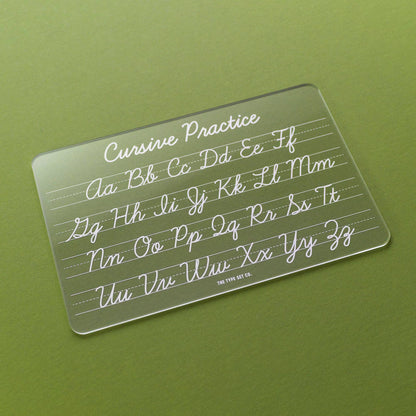 acrylic dry-erase cursive tracing practice board