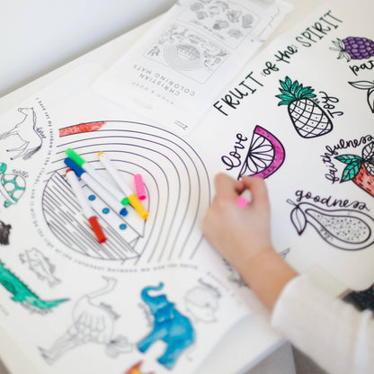 christian coloring mats