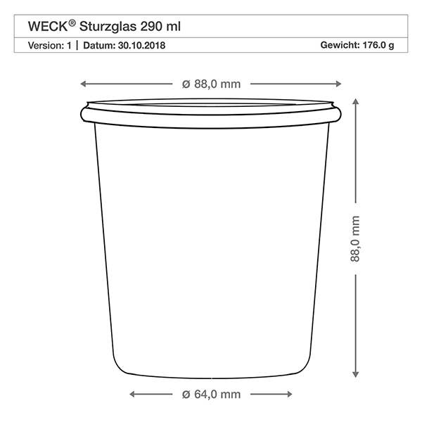 WECK®, mold glass jar tall, 290ml