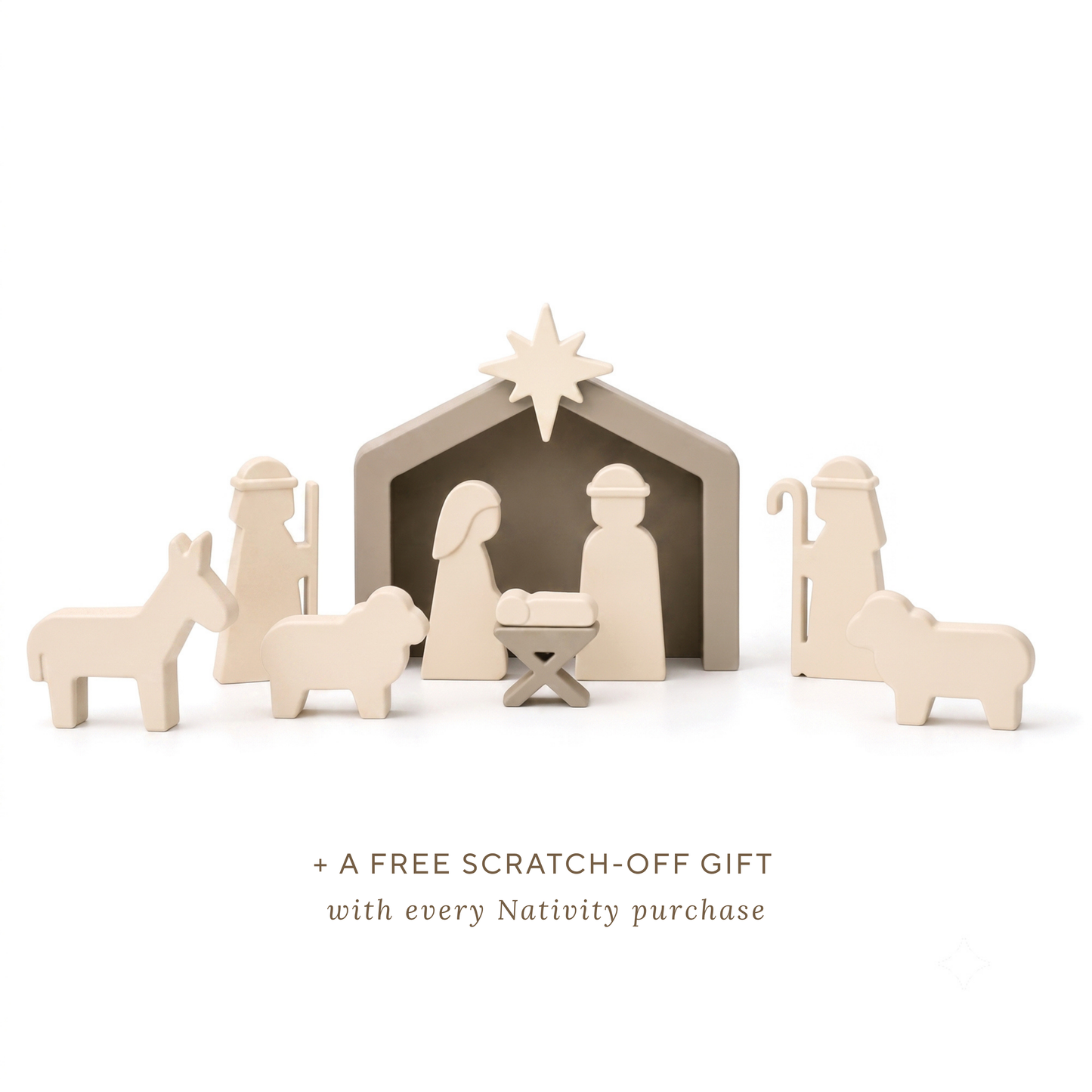 silicone nativity playset