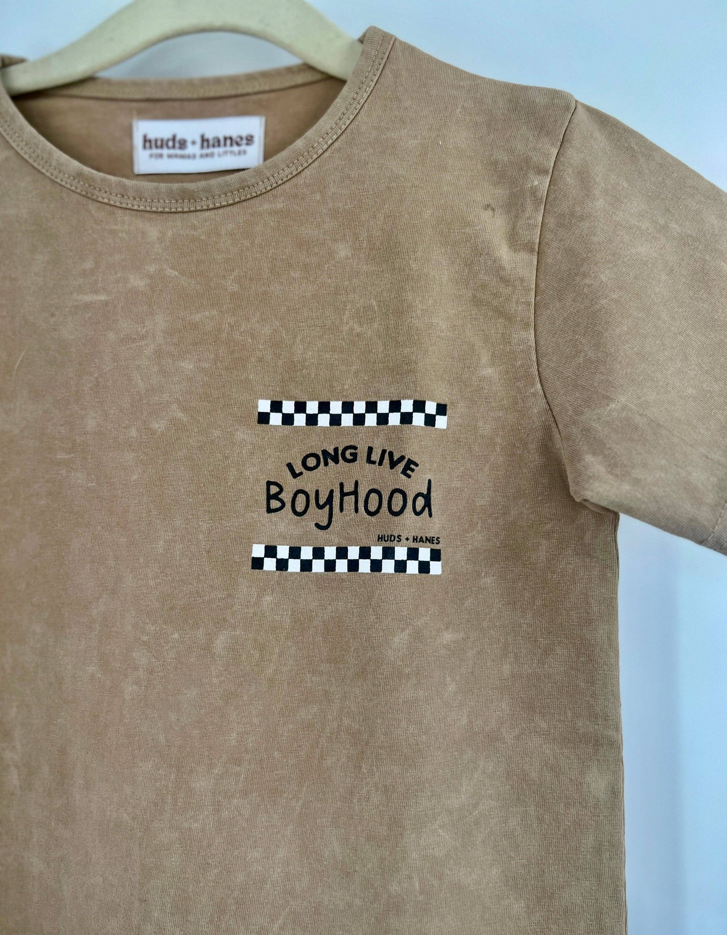 long live boyhood acid wash tee