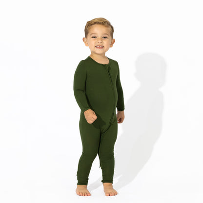 Evergreen Bamboo Convertible Footie