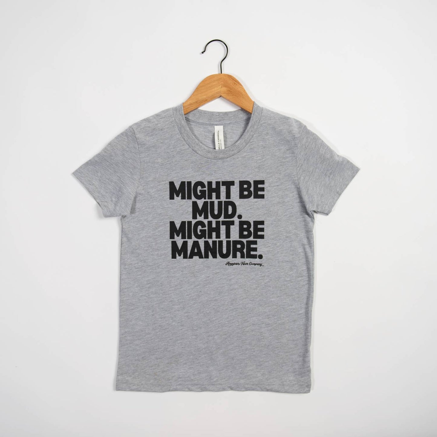 western graphic ‘mud or manure" grey tee