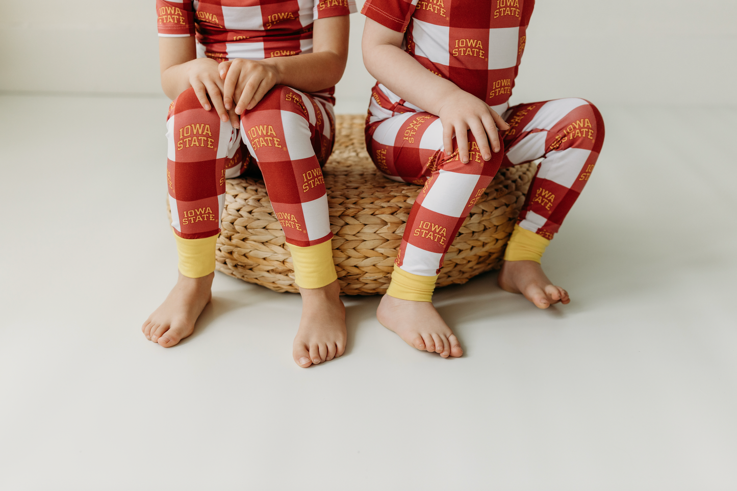two piece jammies set | iowa state grid