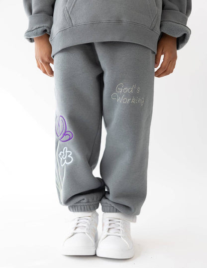 god's still working kids sweatpant