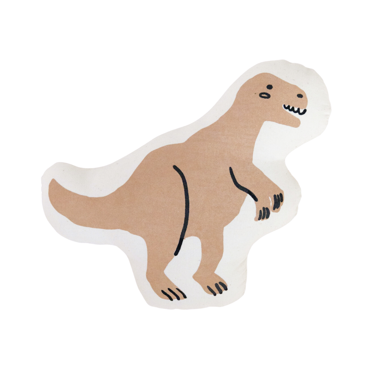 t-rex dinosaur canvas pillow