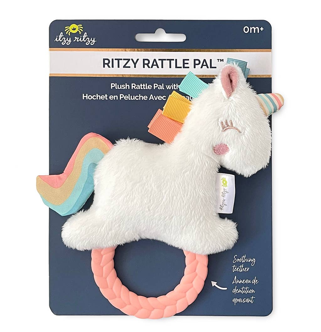 ritzy rattle pal™ plush rattle pal with teether