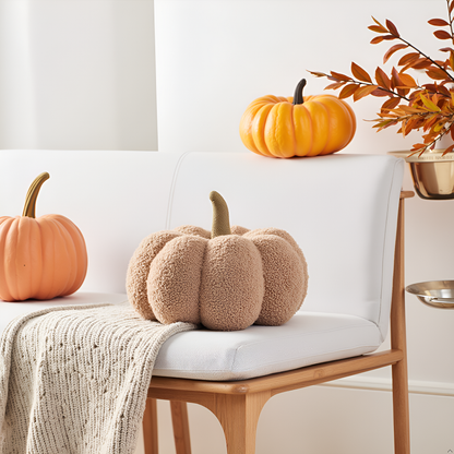 beige sherpa pumpkin
