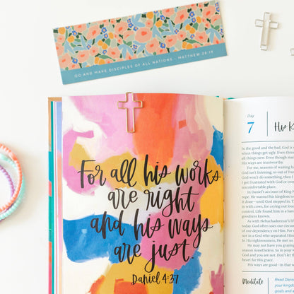 bookmark + cross paper clips