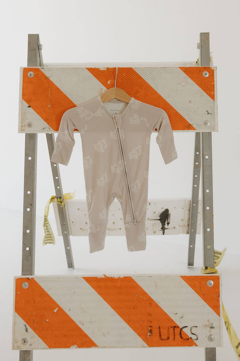 bamboo zip pajamas | excavator