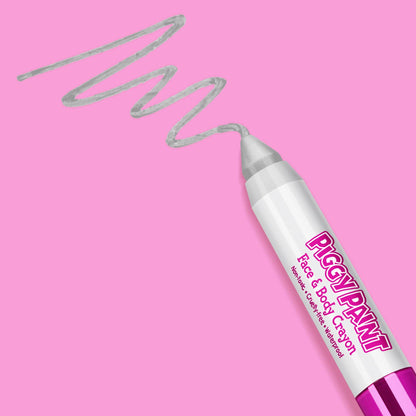 face + body crayon - metallic silver