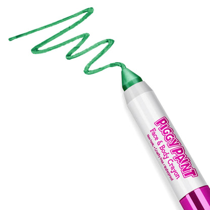 face + body crayon - giddy up green