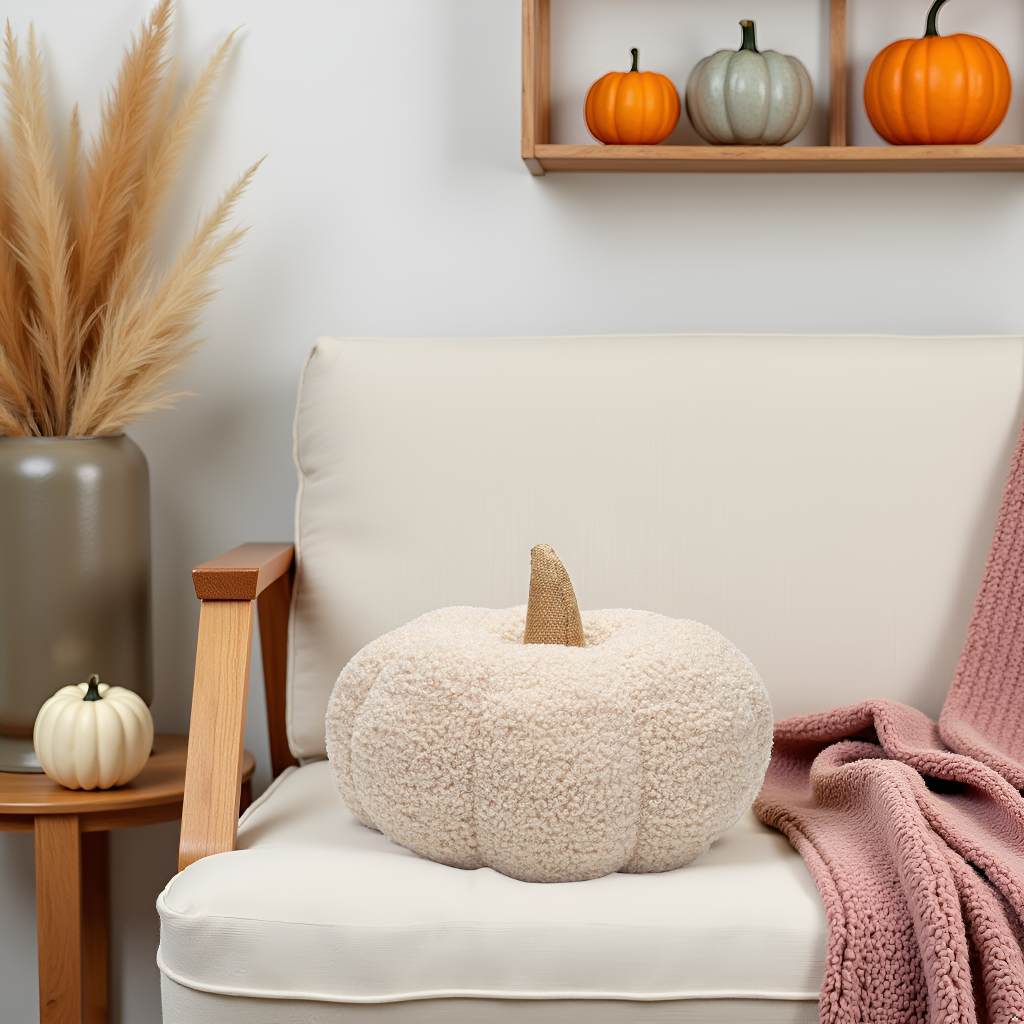 cream sherpa pumpkin