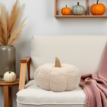 cream sherpa pumpkin