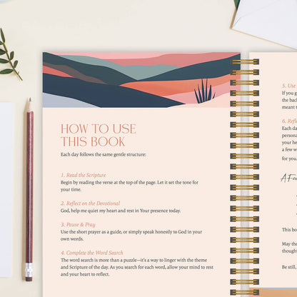 be still: word search devotional for peace & rest in God