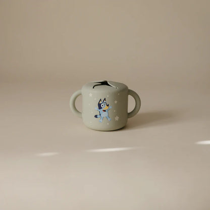 bluey x mushie snack cup - ivory