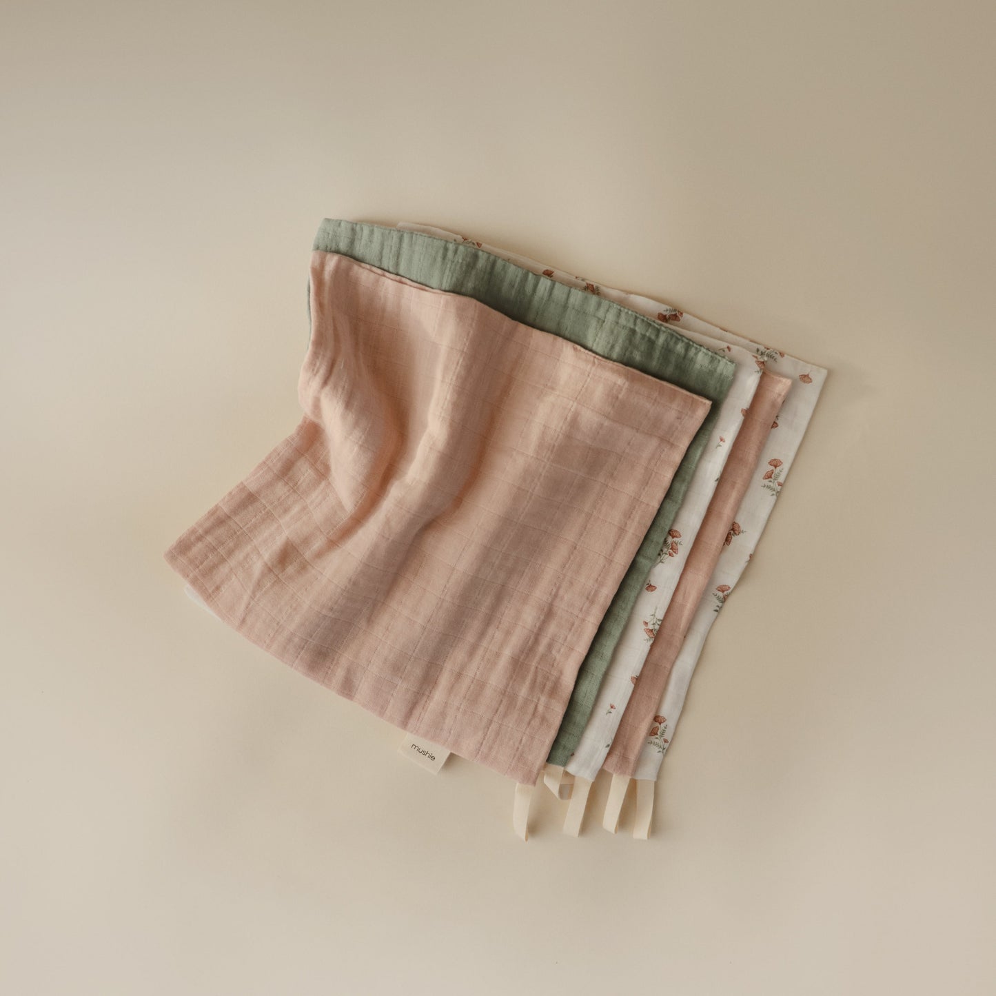 Muslin Cotton Washcloth 5-Pack - Ivory Soul