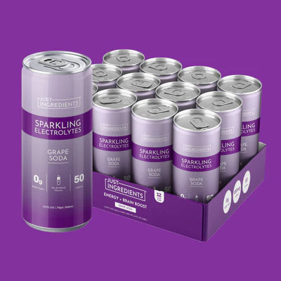 grape soda sparkling electrolytes, 12 pack