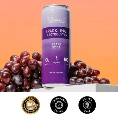 grape soda sparkling electrolytes, 12 pack